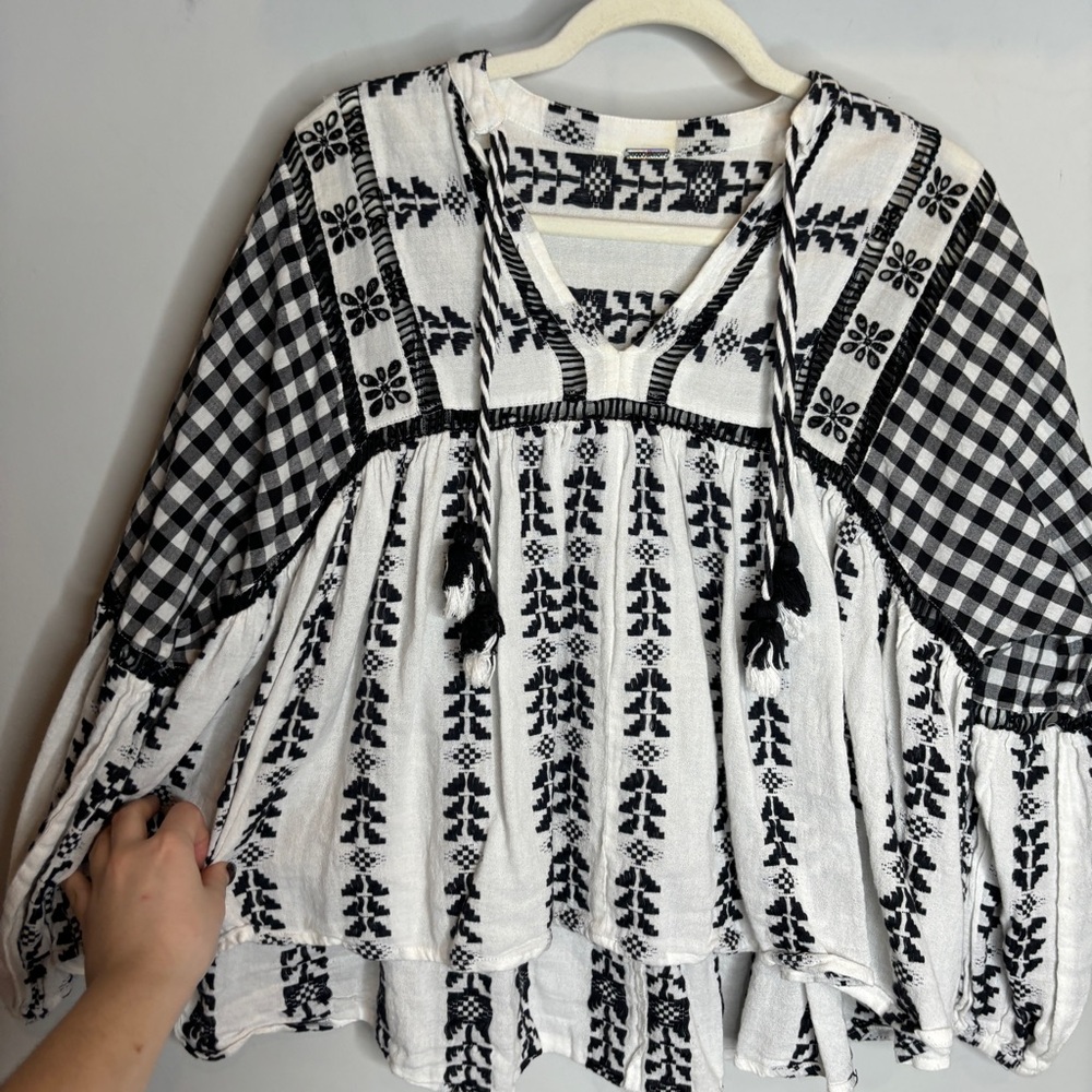 Dodo Bar Or Miguel Top – Black & White – Size S - Picture 6 of 10
